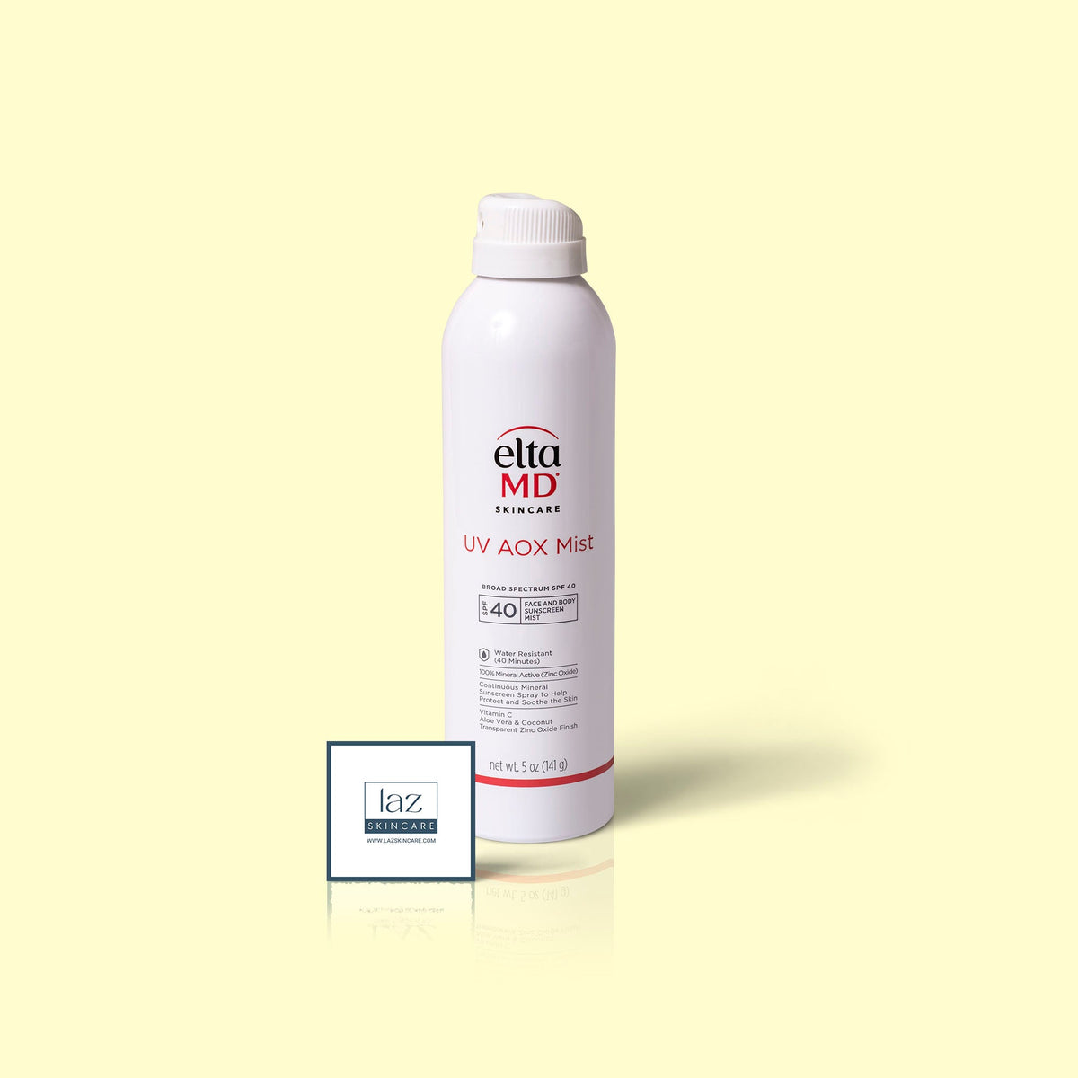 EltaMD UV AOX Mist SPF 40, stocked by LAZ Skincare