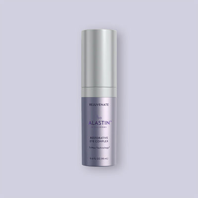 Alastin Restorative Eye Complex bottle on a light gray background