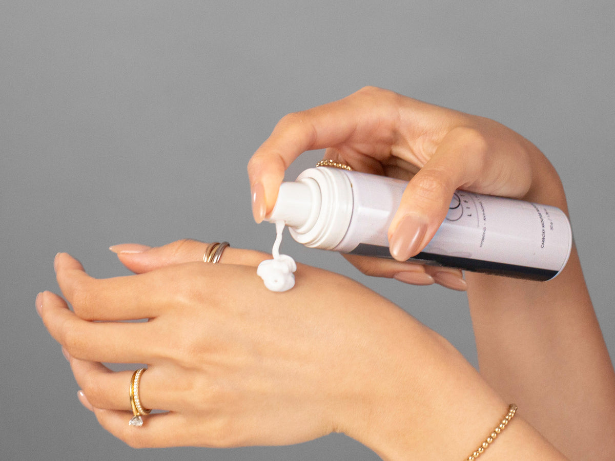 The CO2Lift Carboxy Mousse Moisturizer, stocked by LAZ Skincare.