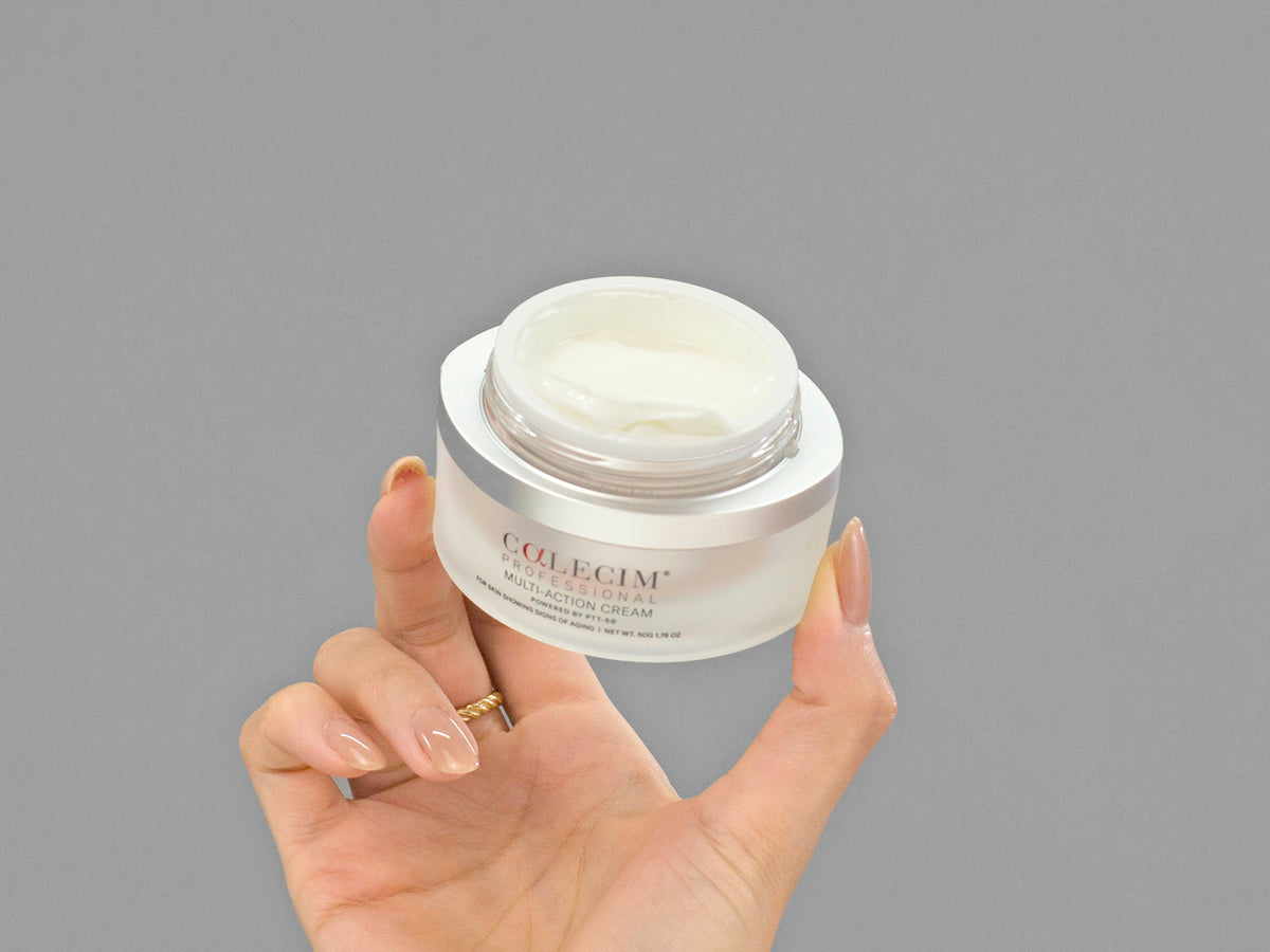 The Calecim Multi-Action Cream, stocked by LAZ Skincare.